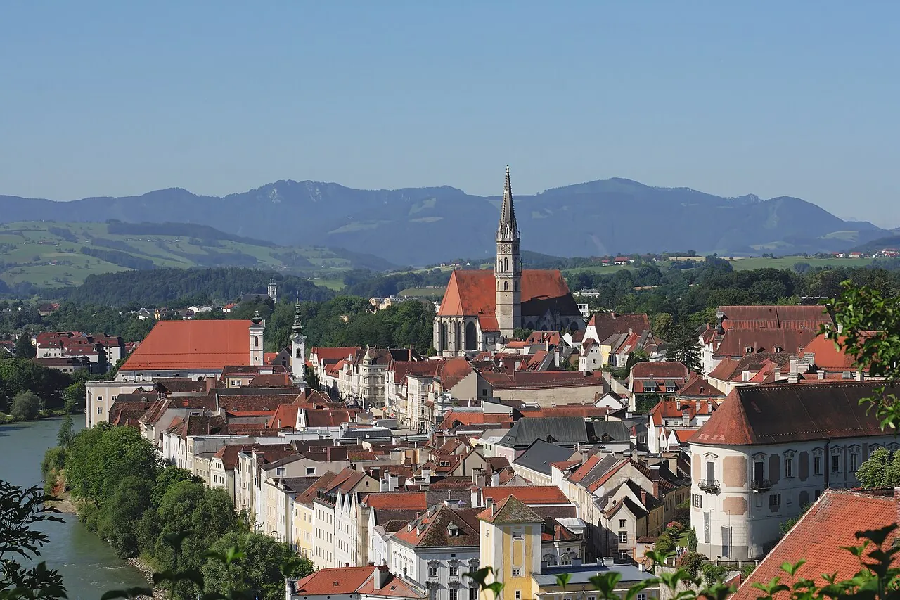 Blick über die Altstadt von Steyr