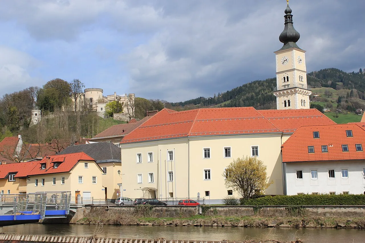 Blick auf Wolfsberg und seine Kirche